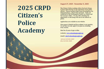 2025 CRPD Citizen's Police Academy