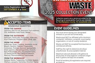 The 2025 Household Hazardous Waste Collection Event!