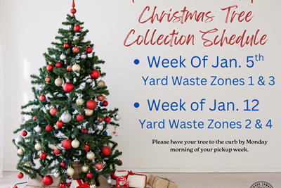 2026 Christmas Tree Collection Schedule!