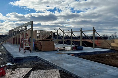First Responders Park Pavilion Construction