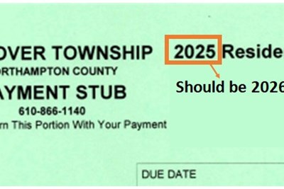 Township Notice – Residential Waste Bill