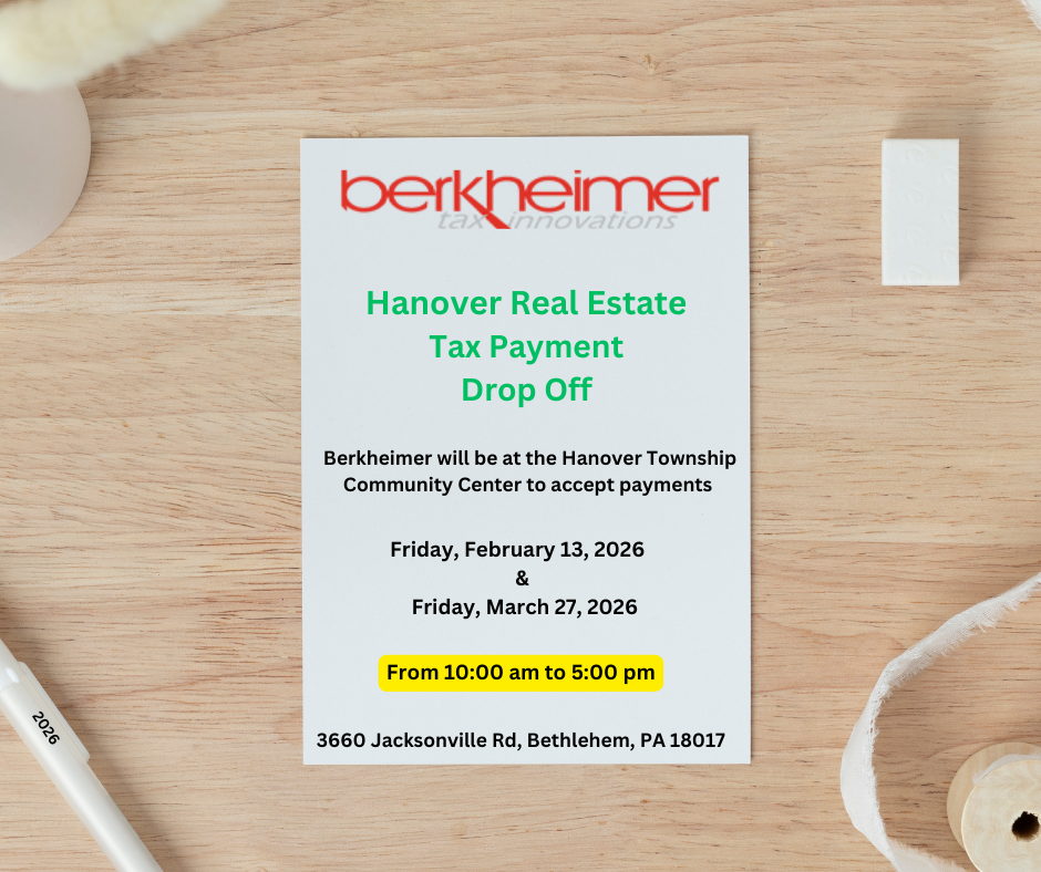 Berkheimer Tax Payment Drop Off!