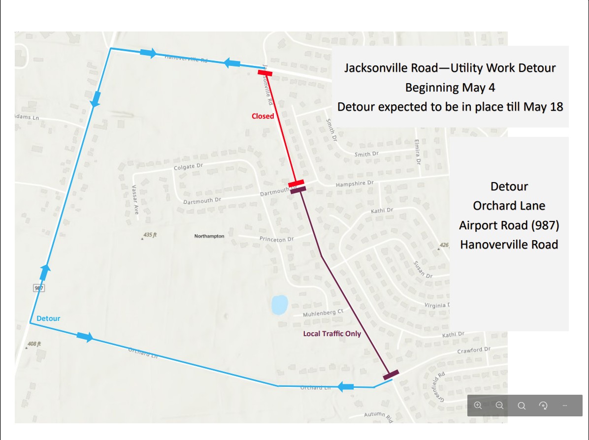 Road Closure Notice- Jacksonville Road