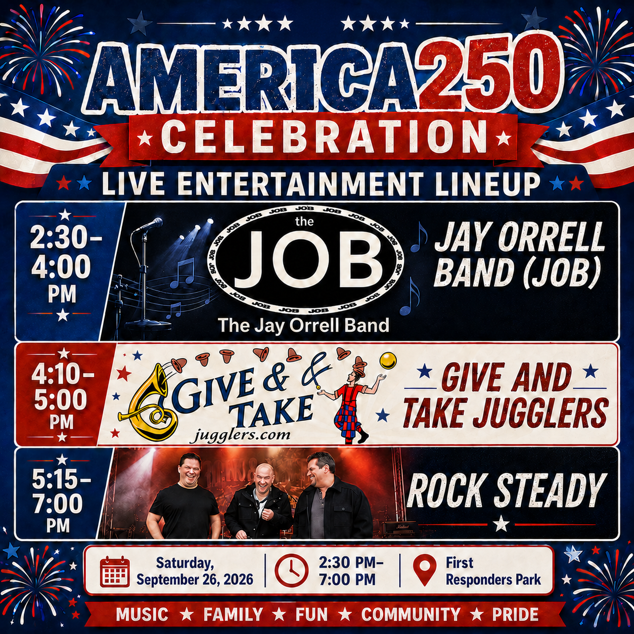 America250 Celebration: Live Entertainment Lineup