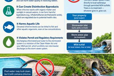 Draining Your Pool? Keep Pool Water Out of Storm Drains